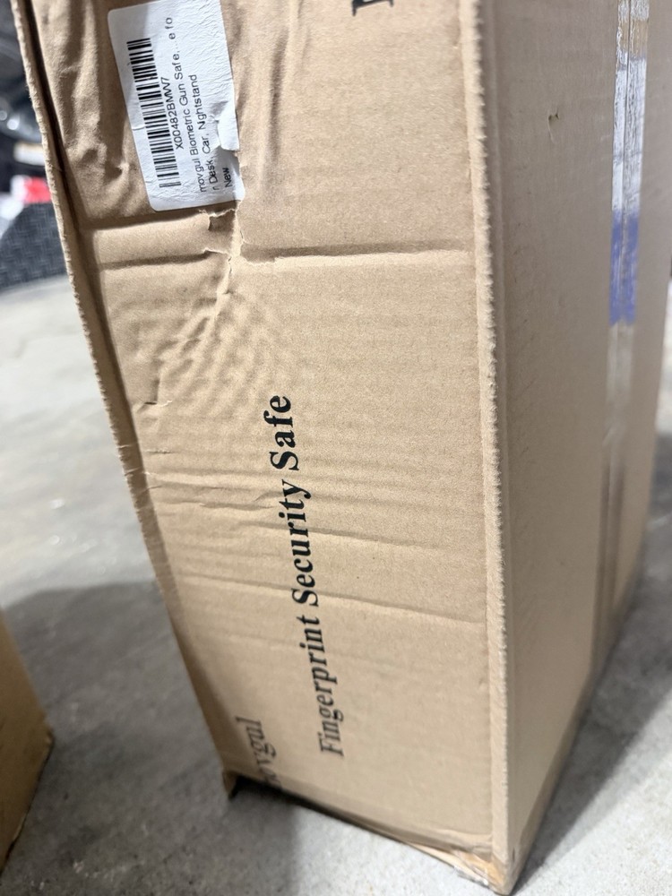 Gun Safe, Biometric Drop Down Bedside Black