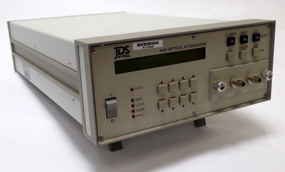 JDS FITEL HA9 PROGRAMMABLE OPTICAL ATTENUATOR HA9503-SPL2 100dB, 200mW, TESTED!