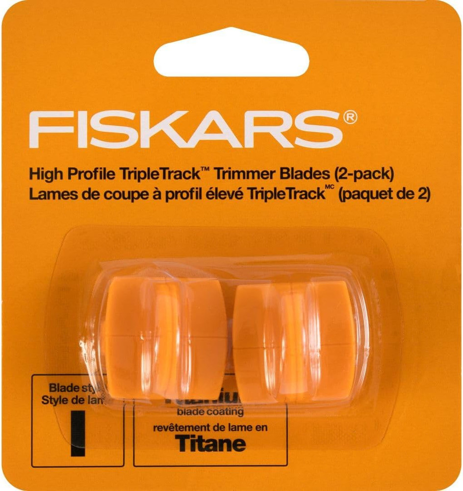 Fiskars Tripletrack Trimmer Replacement Blades - 2 Pack - High Profile Style I B