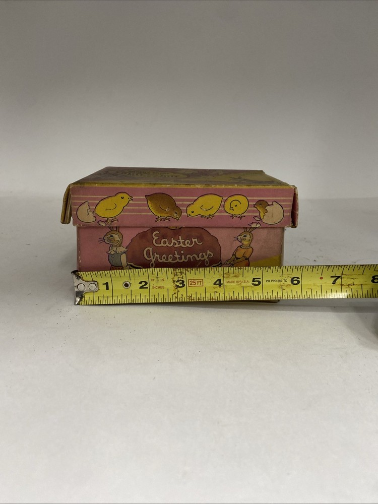 Brachs Advertising Candy Chocolate Fruit Nut Nested Egg Easter Bunnies 1950s Box