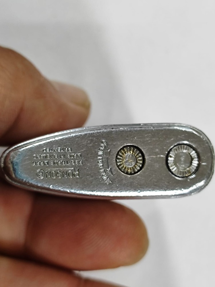 Vintage RONSON ENGLAND LIGHTER SILVER Lighter Without GAS