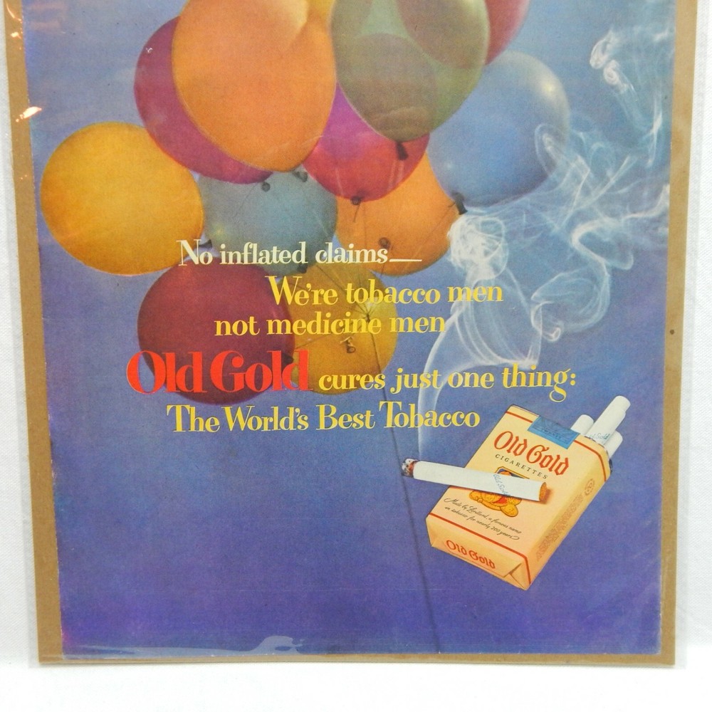 1951 OLD GOLD CIGARETTES P. LORILLARD COMPANY ADVERTISEMENT