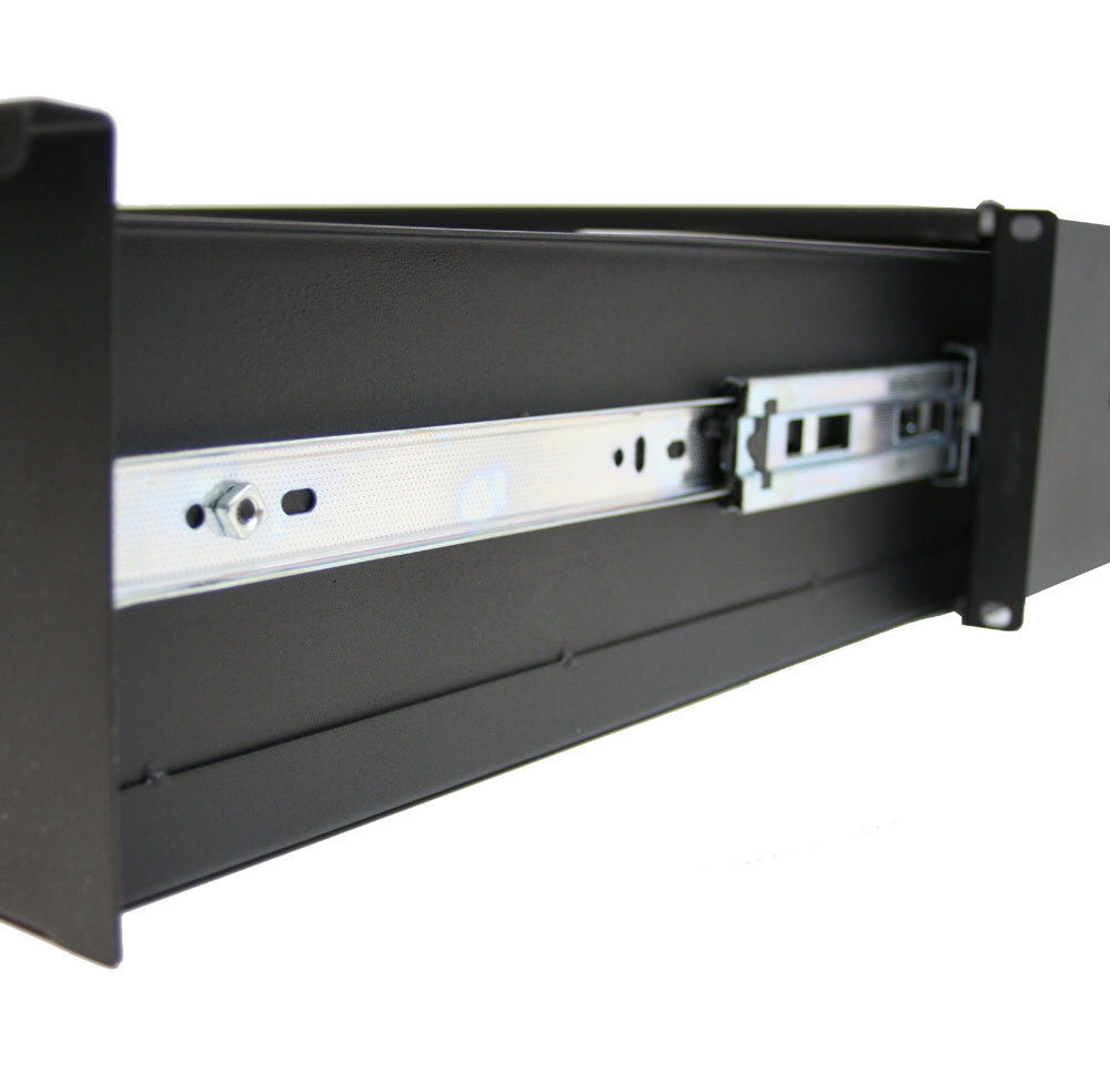 19" Rack Mount 3U Locking Drawer Pro Audio DJ Server Rack Lock Storage Cabinet