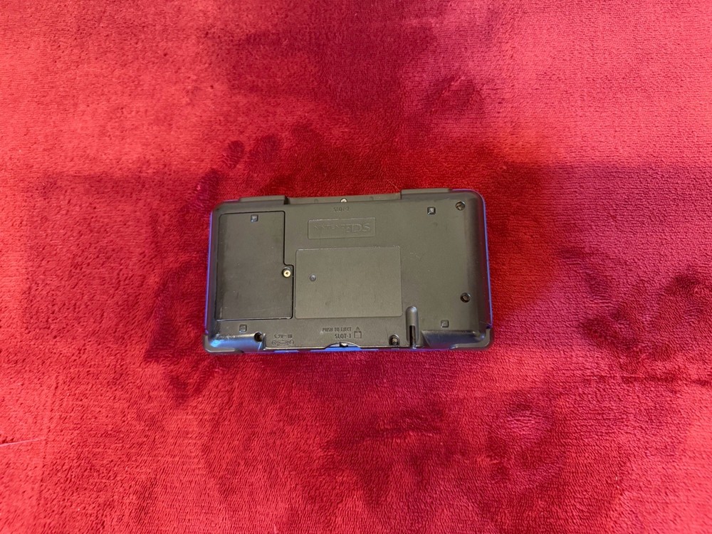 Nintendo DS Blue Black Console Dual Screen BROKEN HINDGE