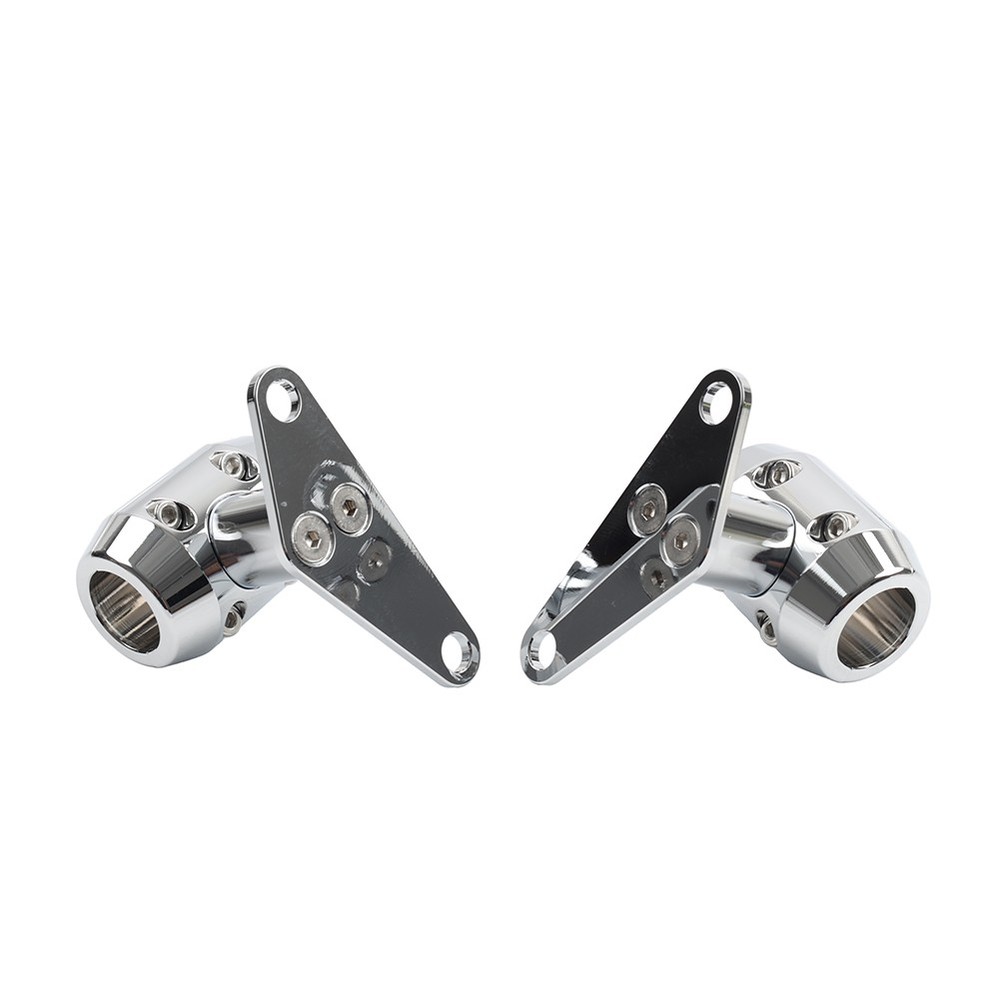 0-6" Springer Front End Fork Mudguard Mount Chrome For Harley Choppers Custom