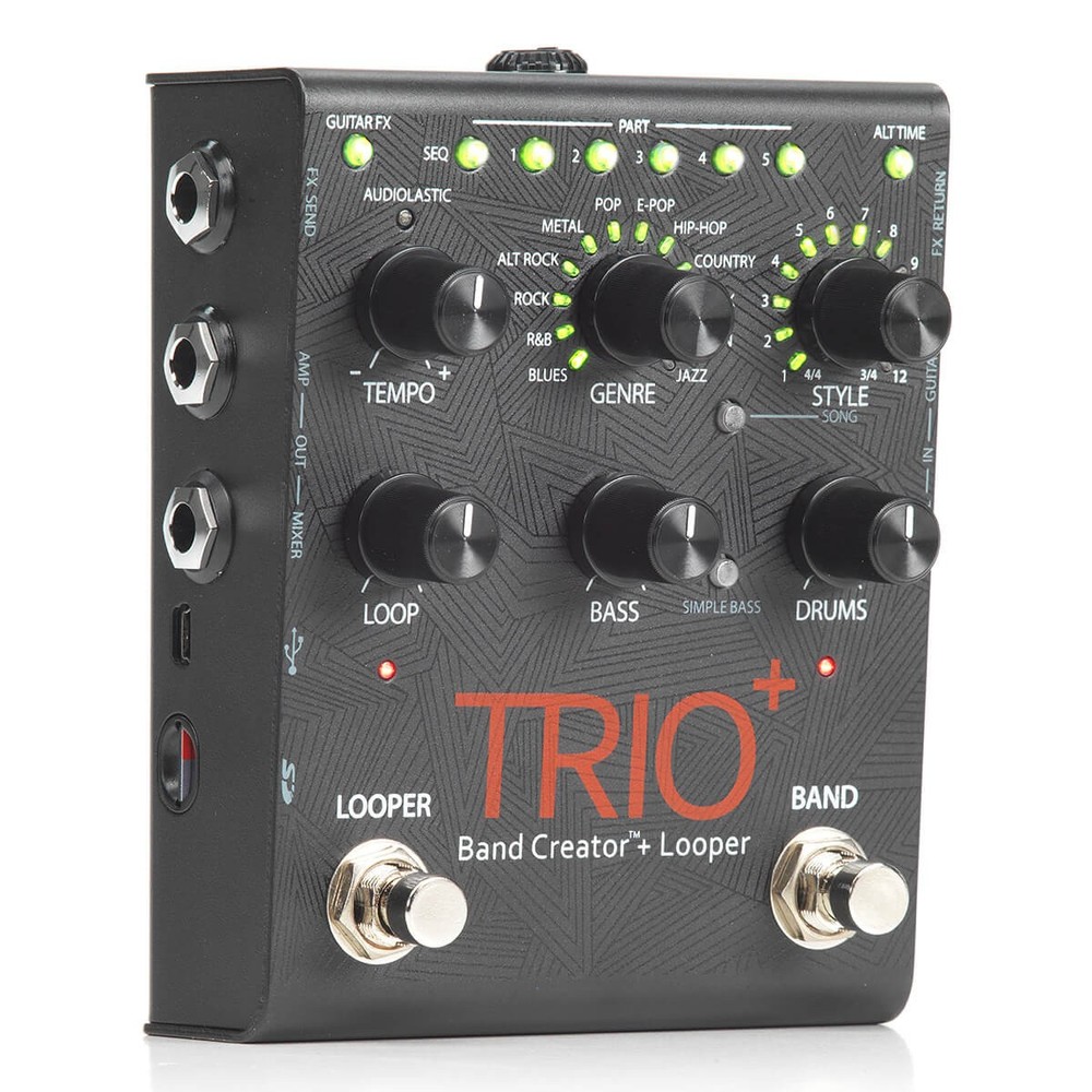 DigiTech TRIO Plus Band Creator & Looper Pedal - Black