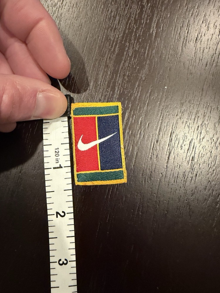 Nike Challenge Court Logo Patch Andre Agassi 80s 90s Large