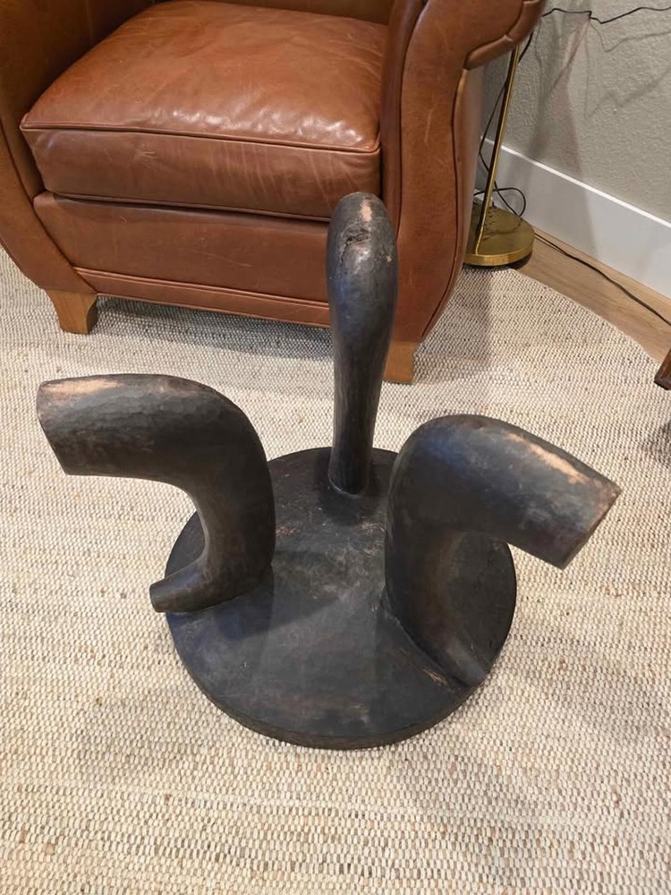 Antique Ethiopian Three-Legged Stool