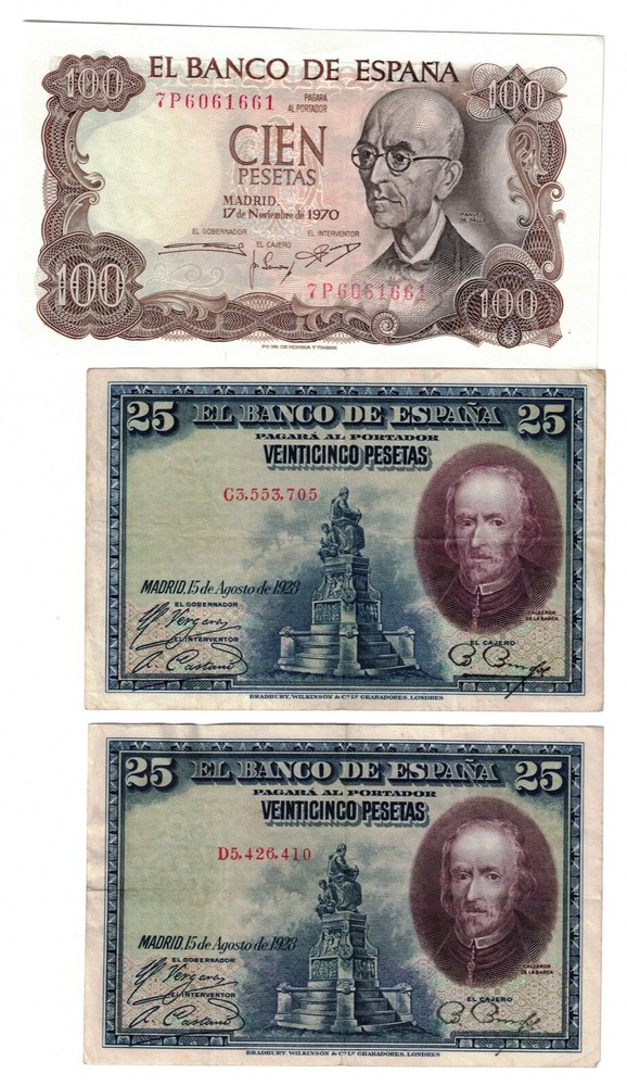 LOT OF SPAIN NOTES