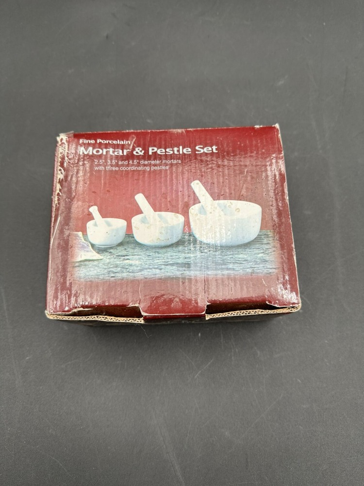 Fine Porcelain Mortar & Pestle Set