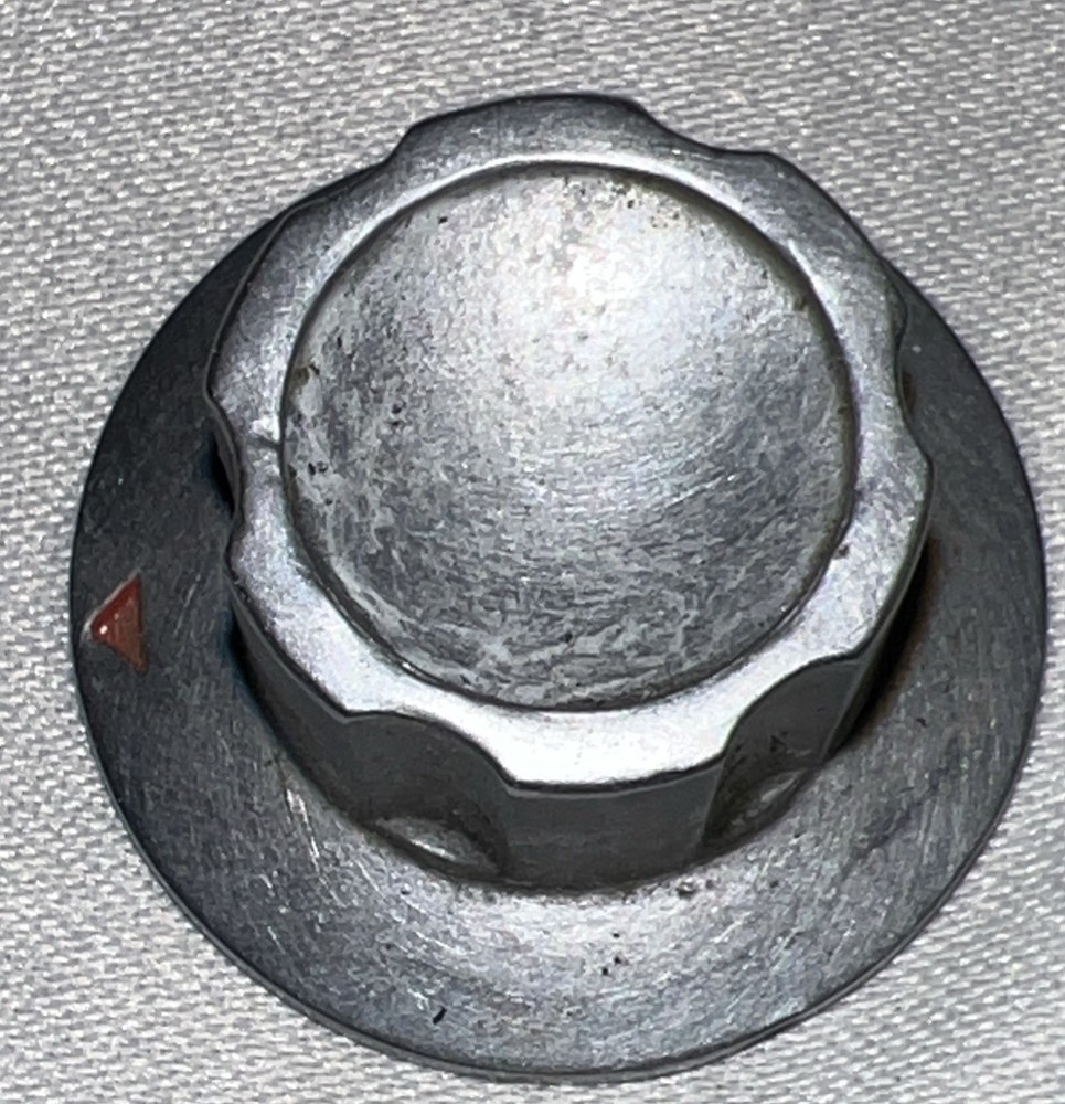 Heathkit Apache Transmitter Small Metal Knob one 1 inch Diameter .