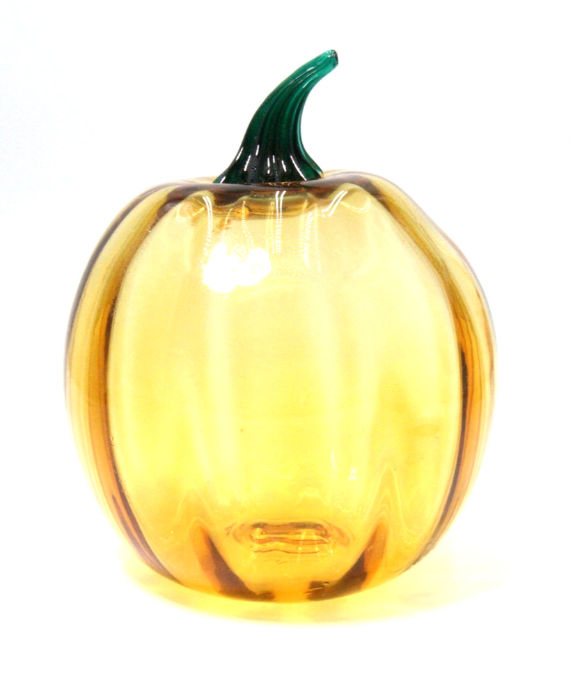 Hand Blown Glass Pumpkin