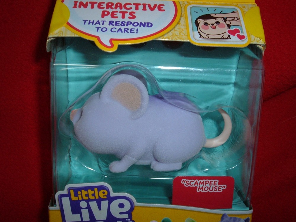 Little Live Pets NeeDees Scamper Mouse Interactive Toy NEW