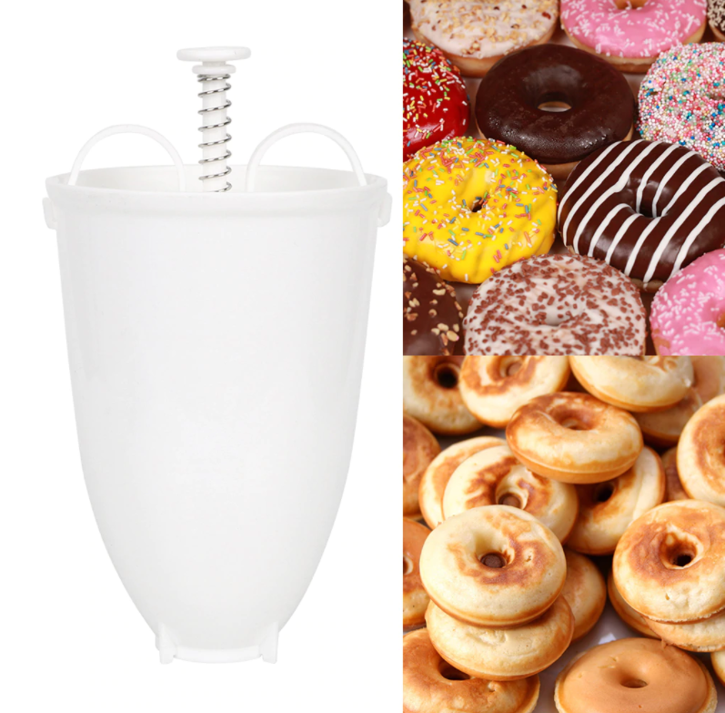 2PCS Donut Maker Doughnut Machine Dispenser Dropper Mold Kitchen Utensil Tools