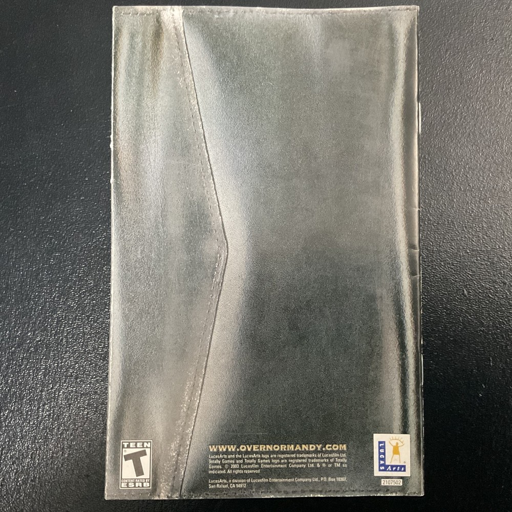 Secret Weapons Over Normandy Microsoft XBOX Instruction Manual Only