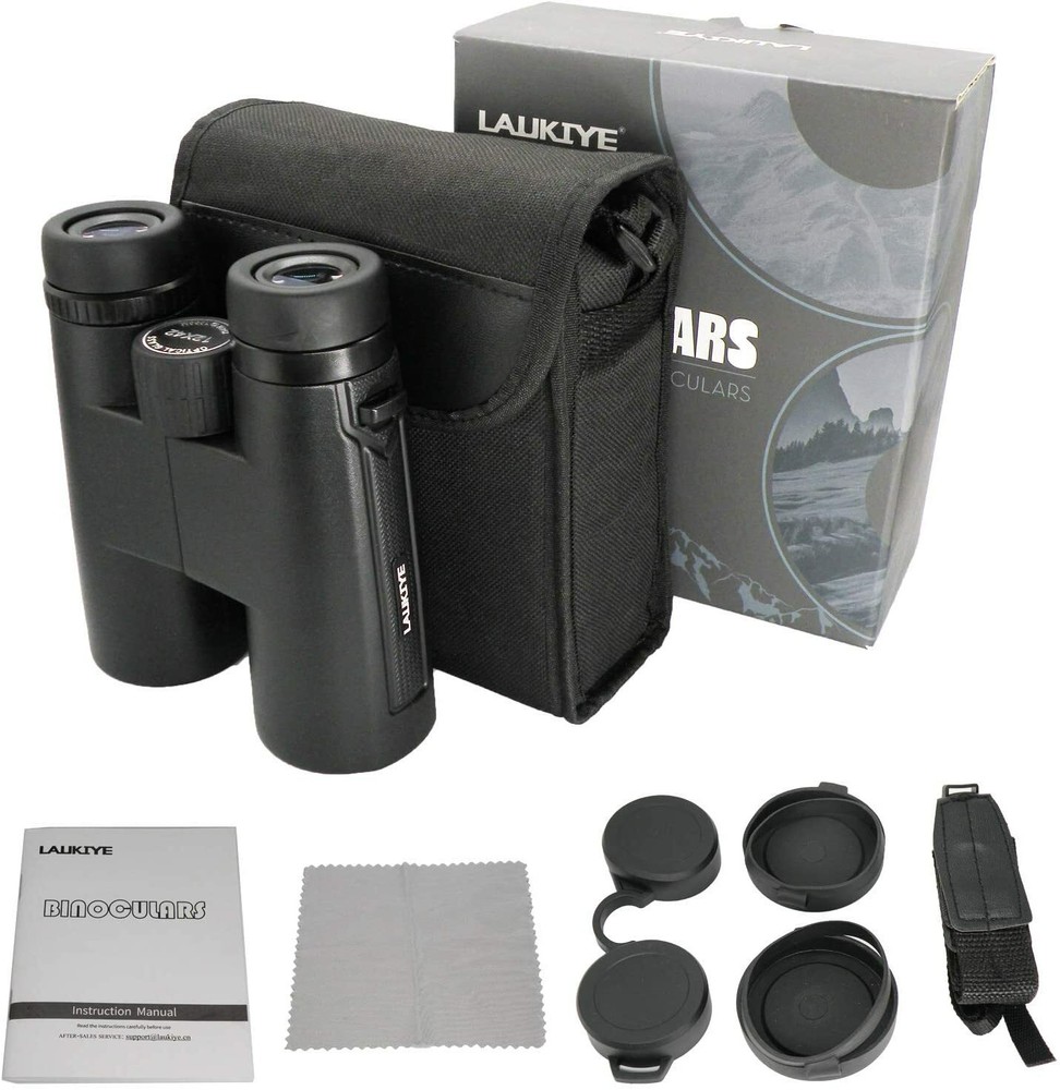 Binoculars with Clear Weak Light Vision, 12x42 Powerful Compact Professional HD
