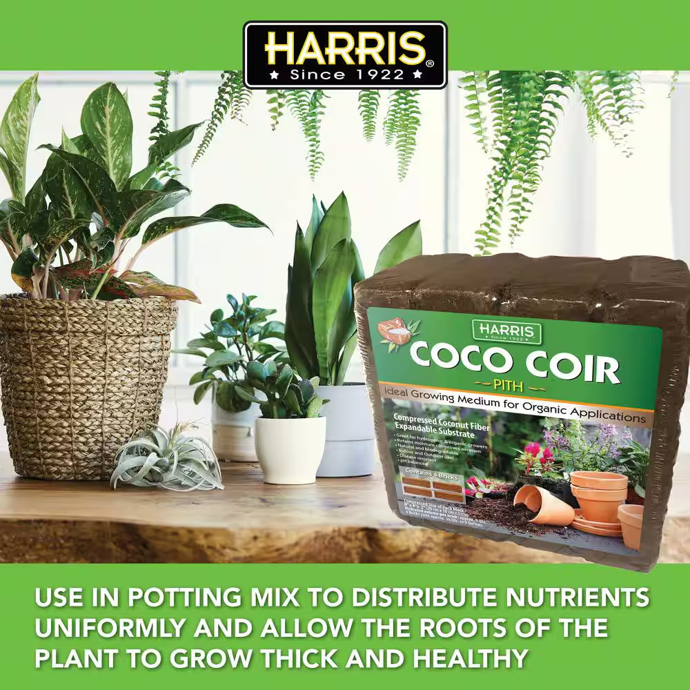 9 Gal. Expanding Coco Coir Pith (4-Brick Pack)