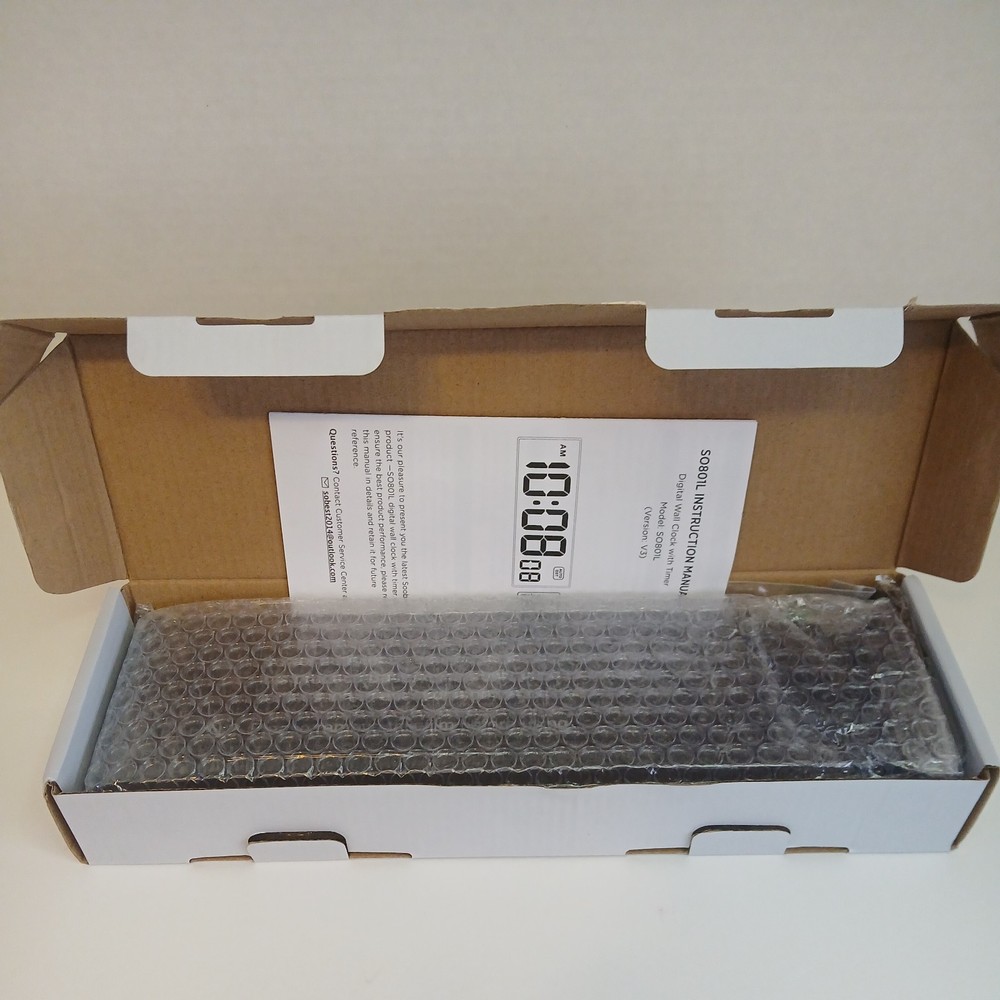 Gym Timer Digital Clock, Soobest Timer w/ Remote, Countdown Timer New in Box