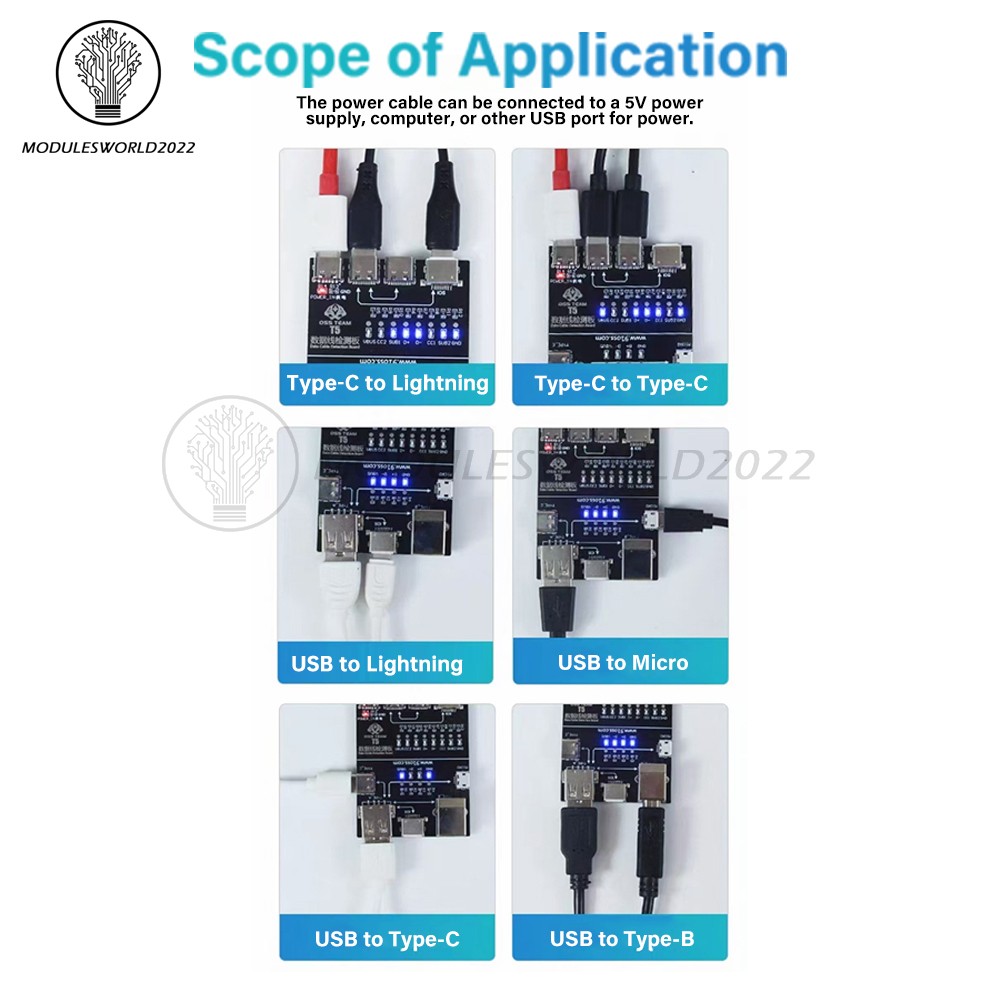 T5 Multifunctional Interface Cable Detection Module Data Cable Abnormal Testing