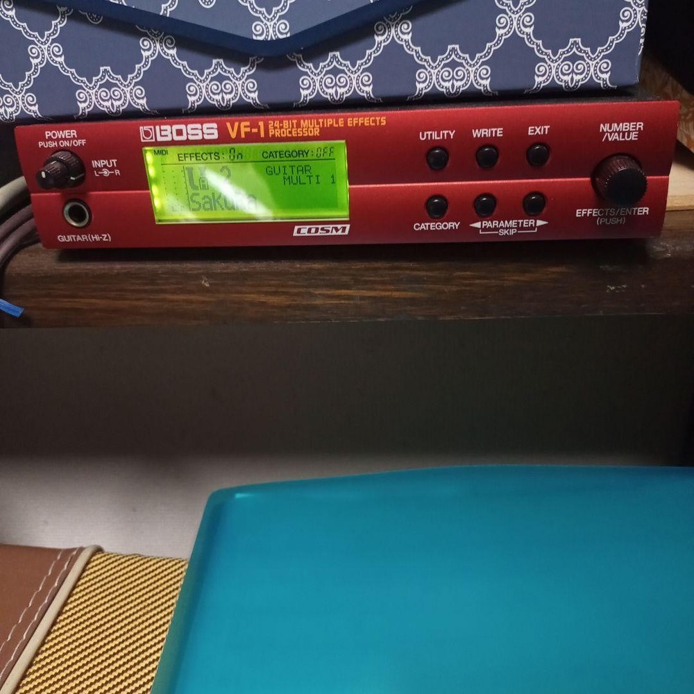 BOSS VF-1 24bit Multi Effects Processor Half Rack COSM Reverb Chorus Tested JP