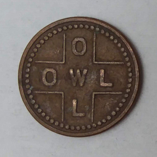 Vintage OWL Trade Token 20mm