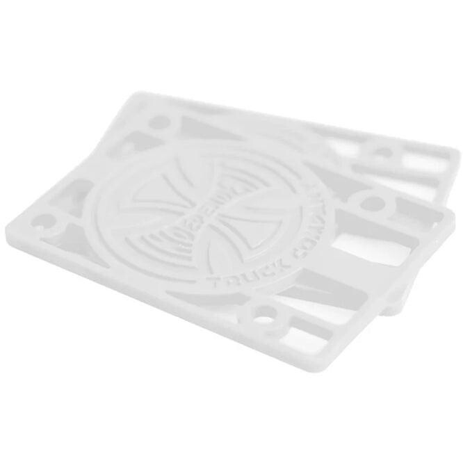 Independent 1/8 Riser White Riser/Shock Pads
