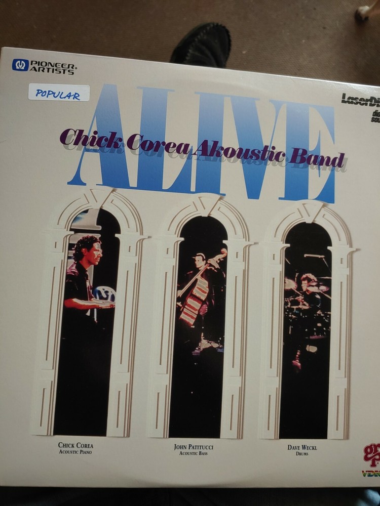 Alive Chick Corea Akoustic Band Laserdisc VG Condition