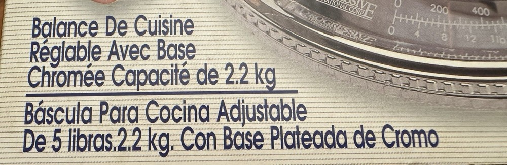 Progressive International KT-2011 Adjustable Mechanical Kitchen Scale Bowl