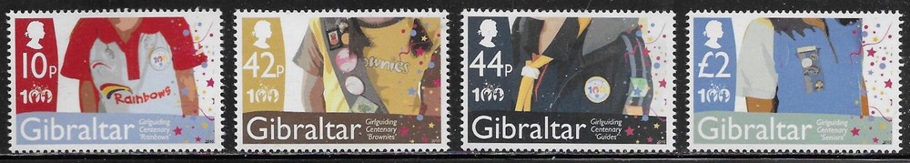 Gibraltar Scott #'s 1247 - 1250 MNH