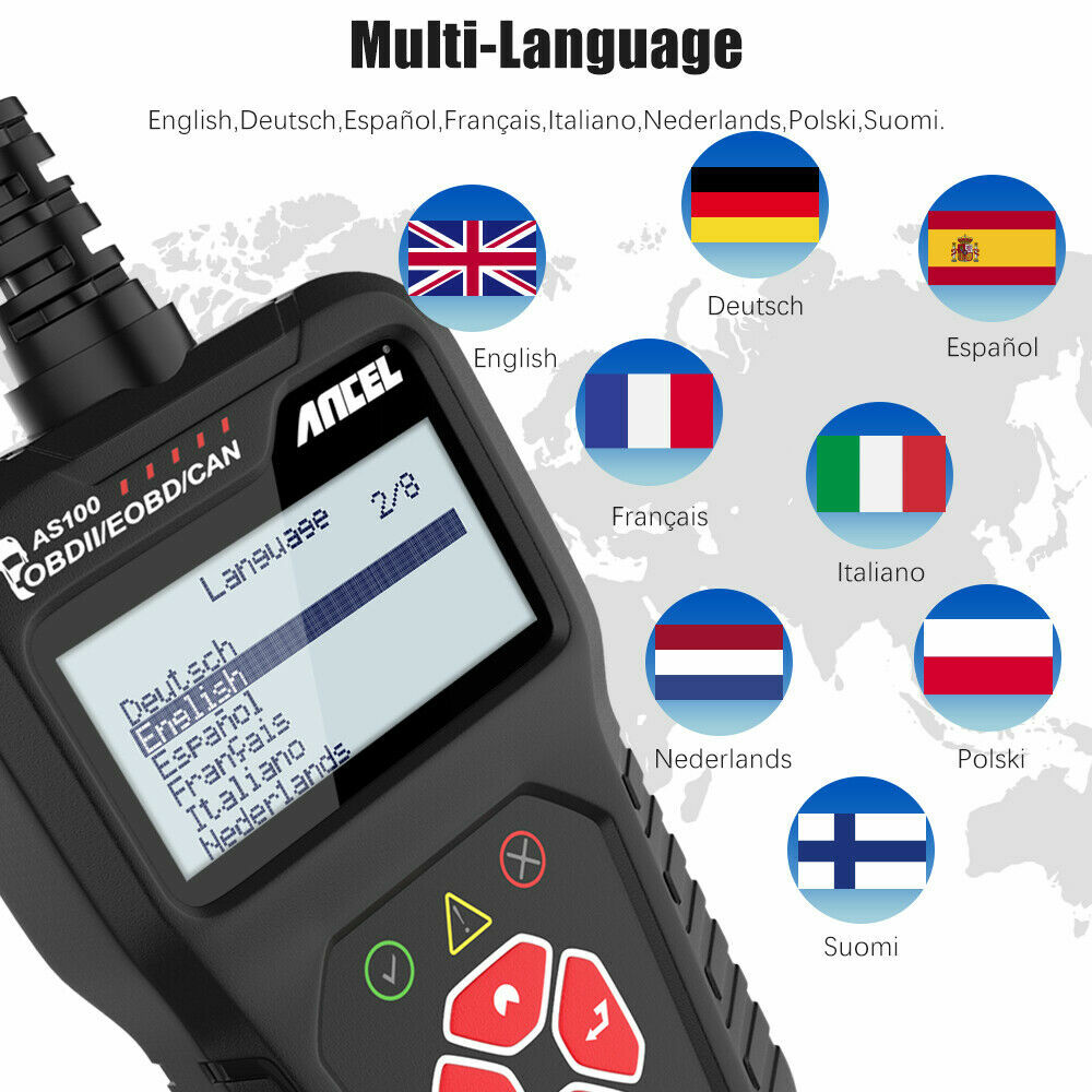 Automotive Code Reader Car OBD2 Diagnostic Scan Tool Check Engine Light Shut Off