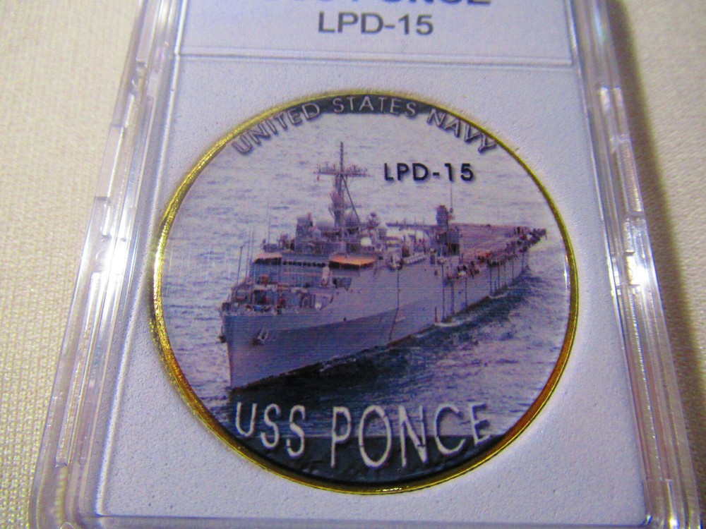 US NAVY - USS PONCE (LPD-15) Challenge Coin