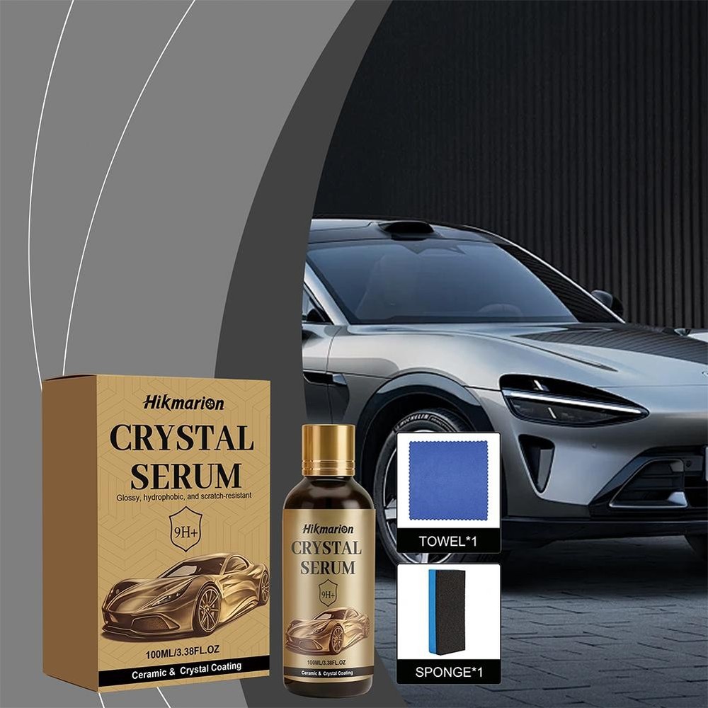 Ceramic Coating Agent, Crystal Serum Glossy, Hydrophobic& Scratch- Resistant HOT