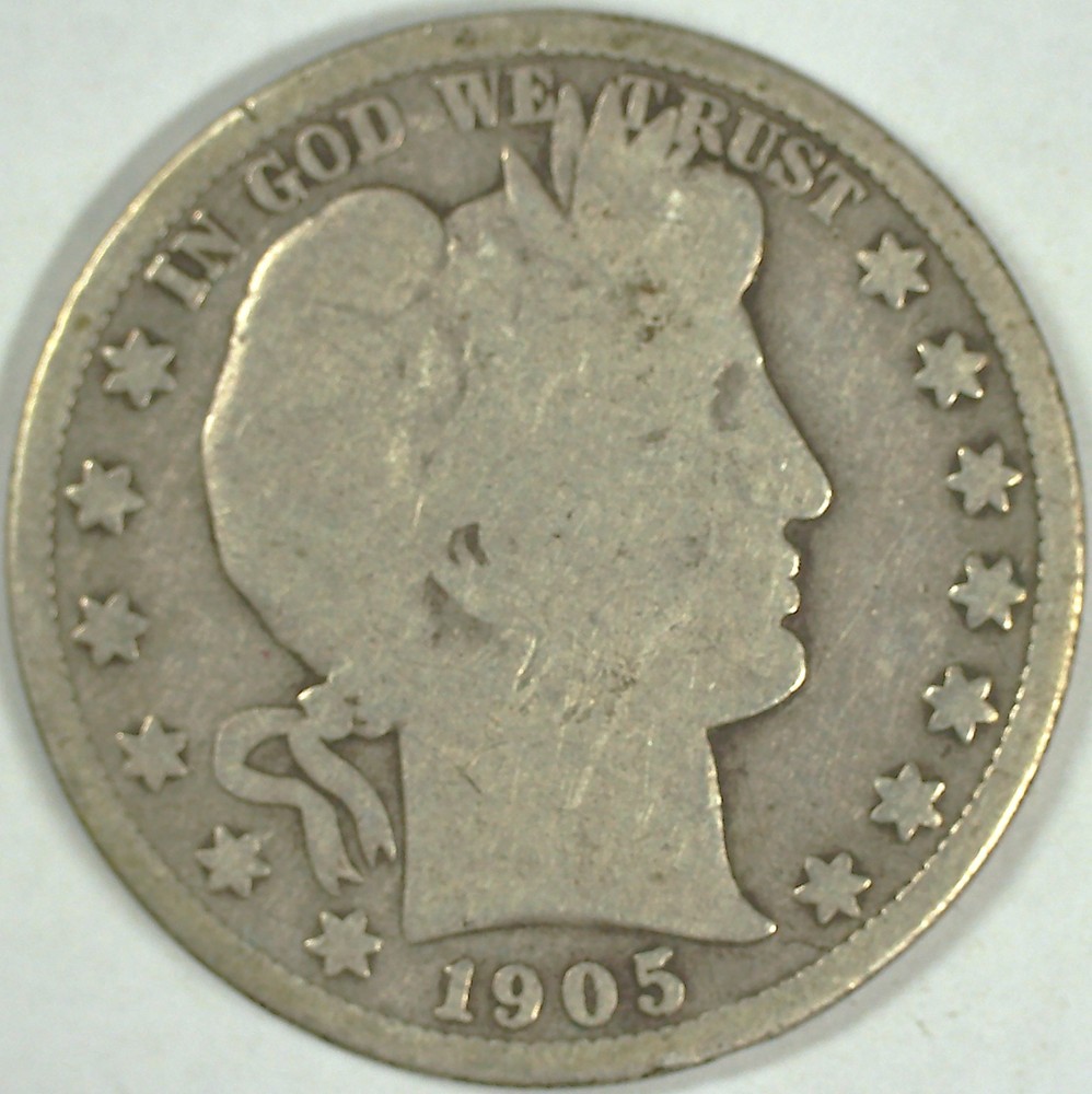 1905-S 50C Barber Half Dollar