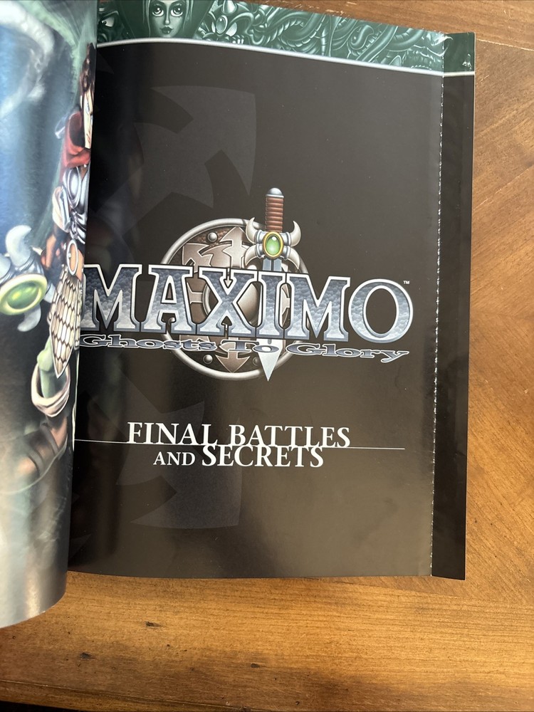 Maximo Ghosts to Glory Official Strategy Guide with Sealed Secrets NO POSTER