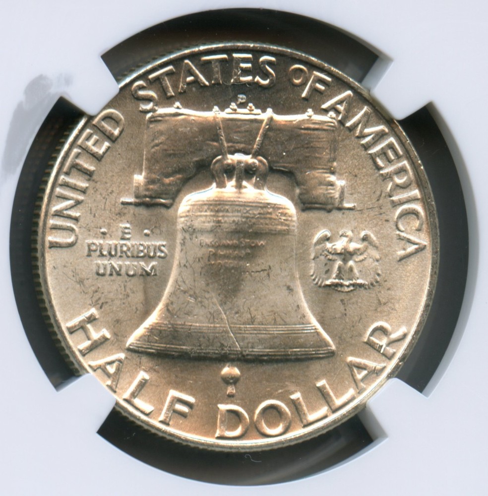1951 D Franklin Silver Half Dollar NGC MS 64