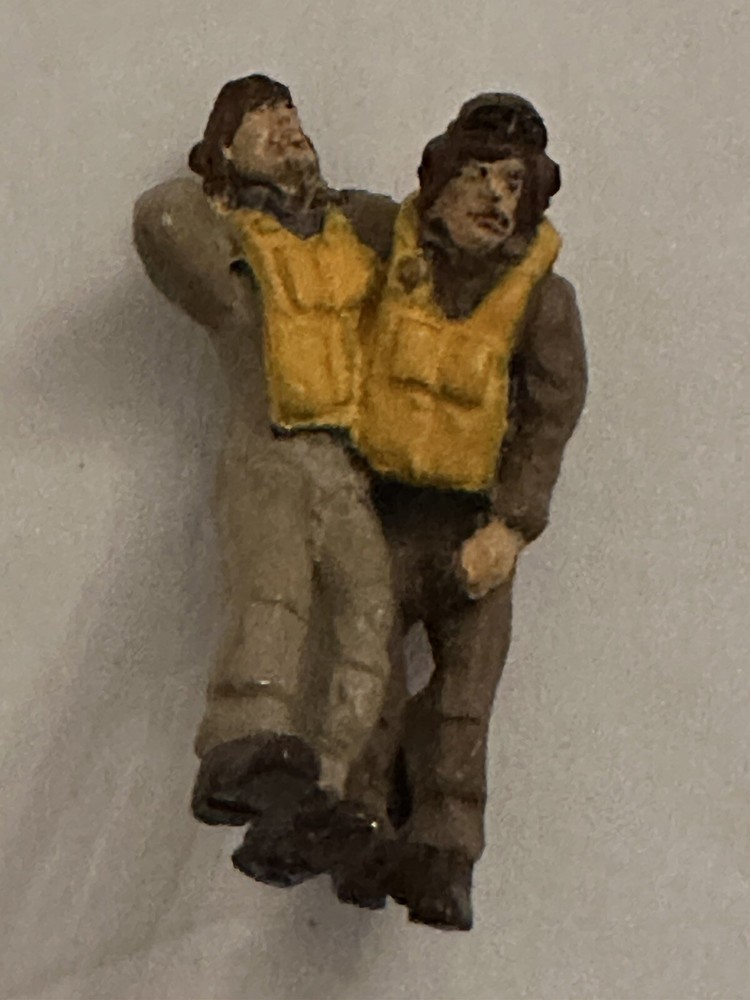 Two Pilots Helping Each Other Walking