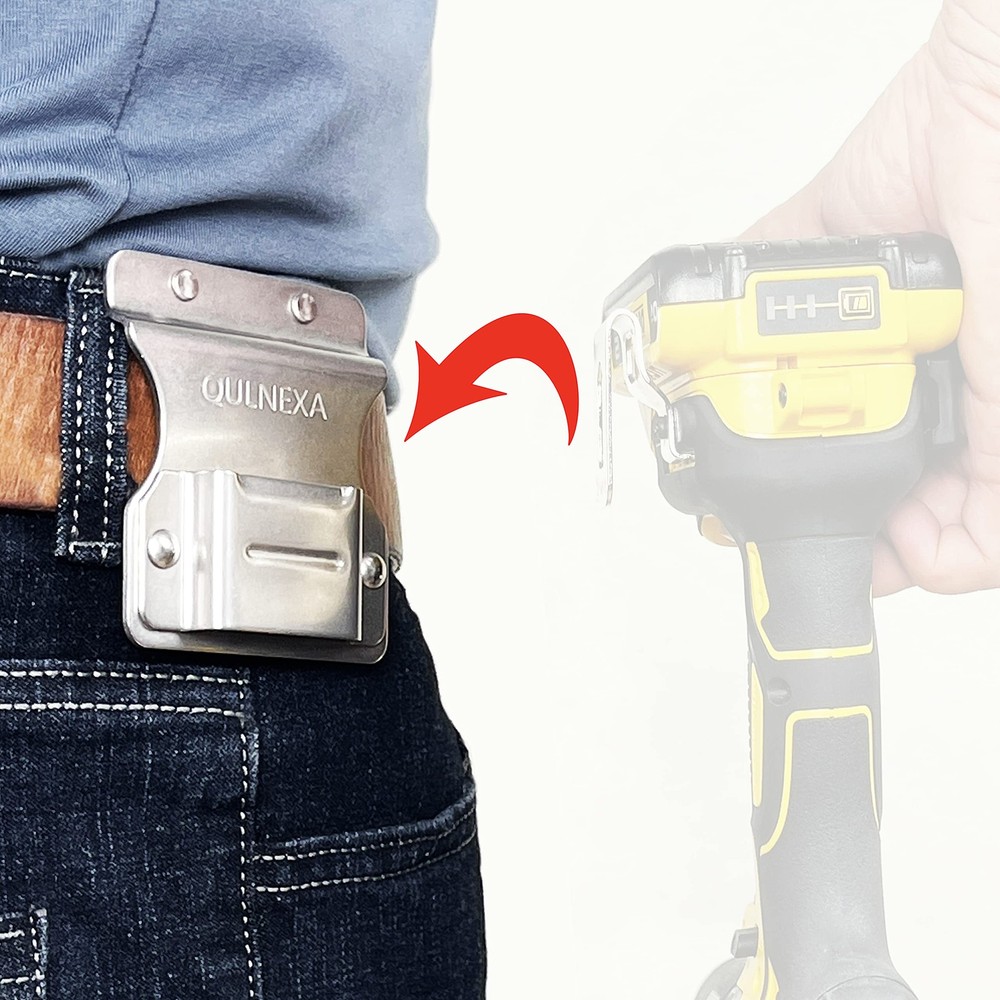 Clip On Tool Belt Drill Holder, Holder