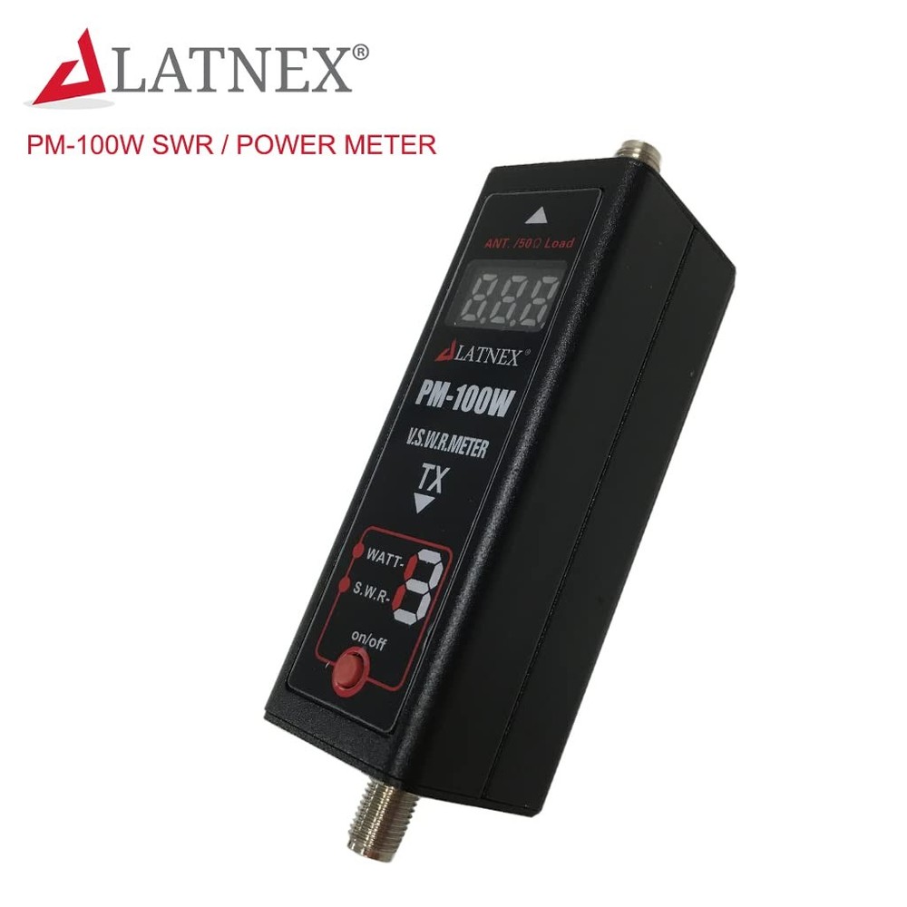 Digital RF Power Meter SWR Analyzer 100W Easy Install Handheld Radio