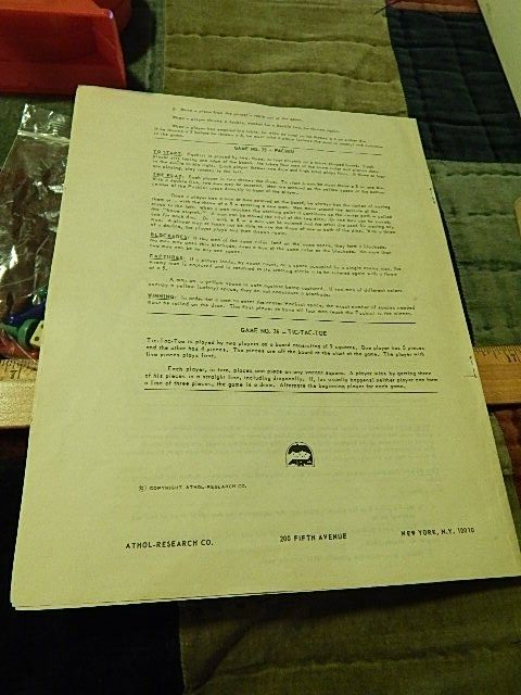 1976 Multi Game Set ~ Athol Research Co. ~ Chess Backgammon Bingo ~ FREE SHIP.