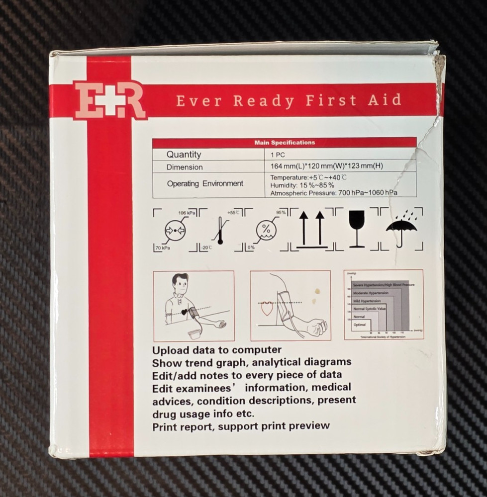 Ever Ready First Aid Electric Sphygmomanometer EVR080A CONTEC08A