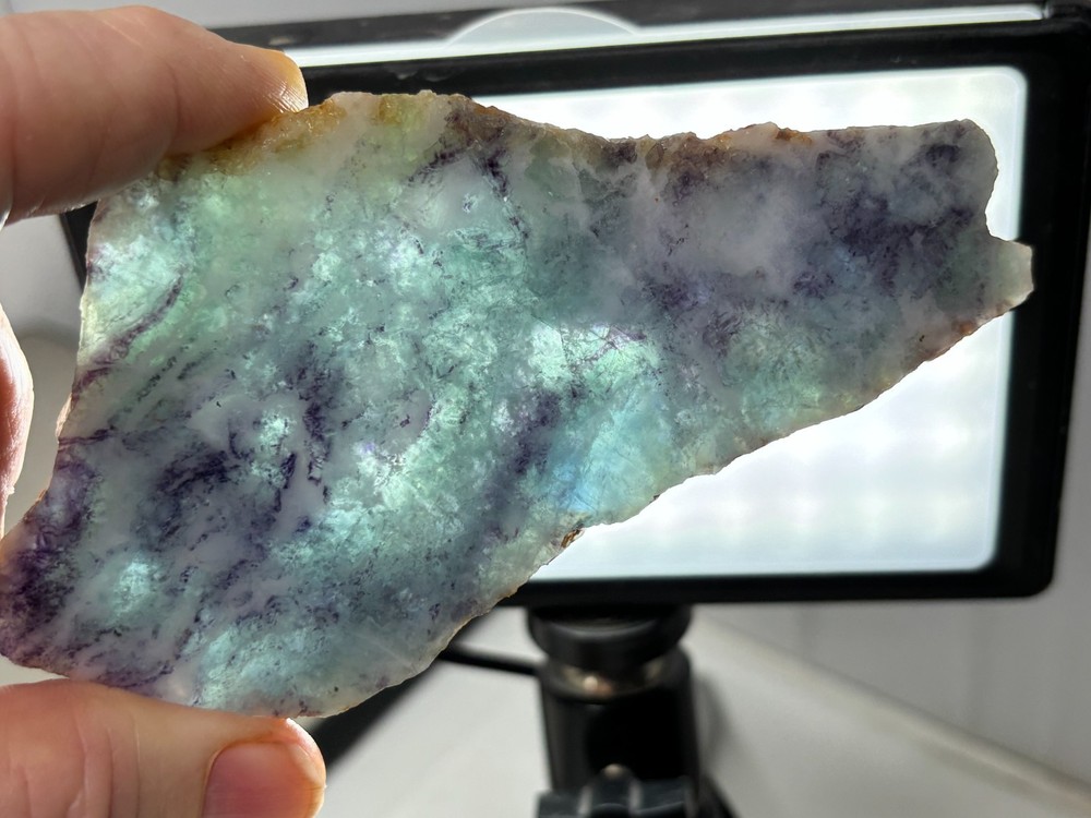 Fluorite slab Cabbing Lapidary Combo Ship Avail