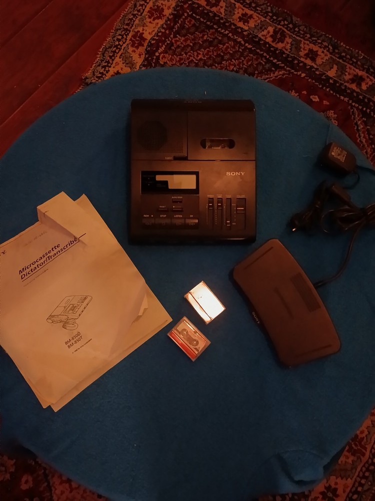 Sony BM 845 Dictator Micro cassette Transcriber Works!