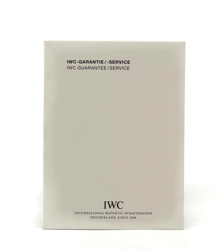 IWC Guarantee Service Booklet Manual