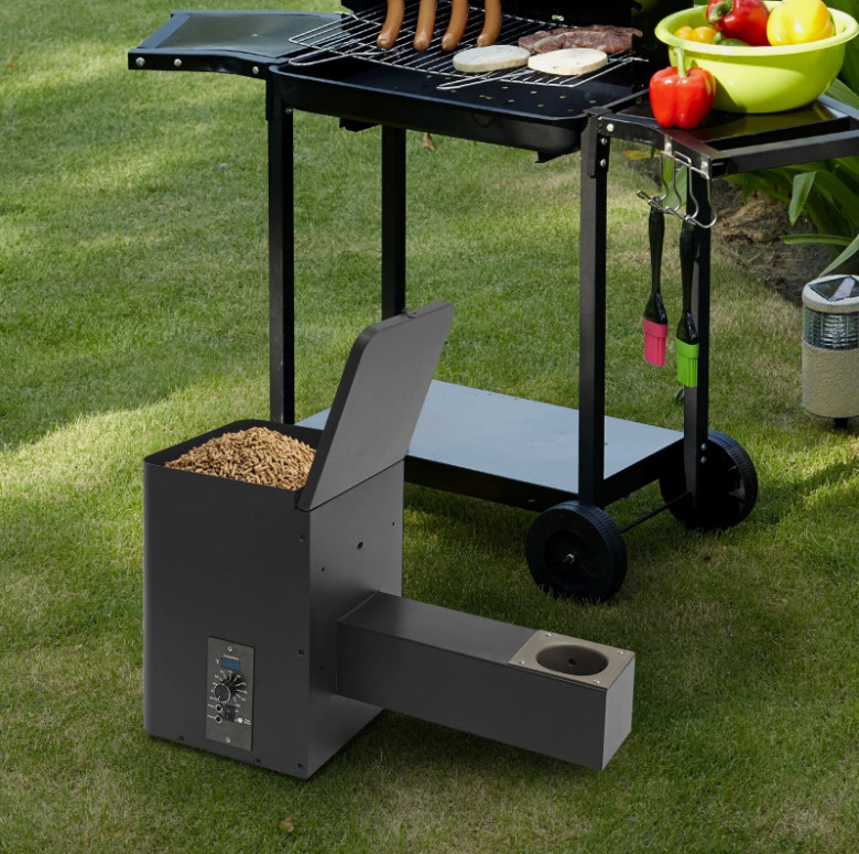 250W PELLET HOPPER ASSEMBLY KIT with Left Mount Vertical Controller
