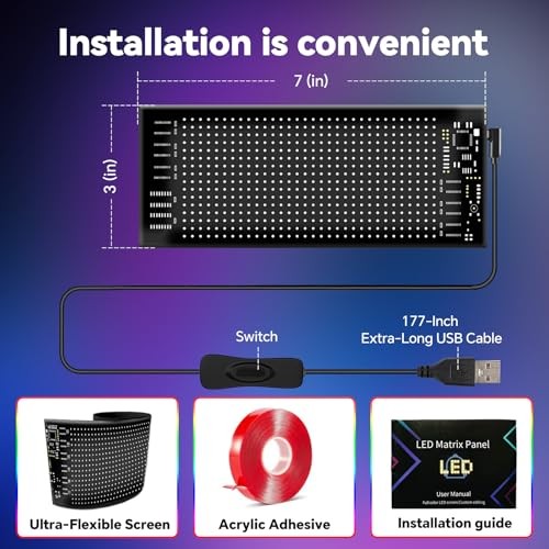 Devil Eyes Light for Cars, 7"x3" - Flexible Ultra-Thin LED Panel with Dual