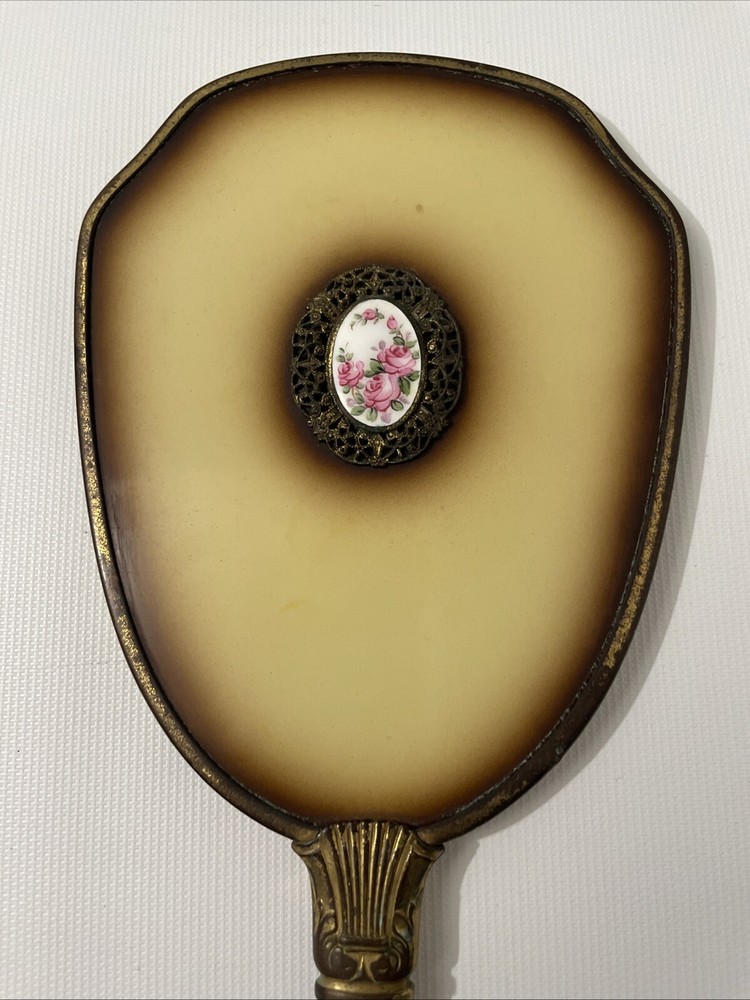 Antique Handheld Vanity Mirror