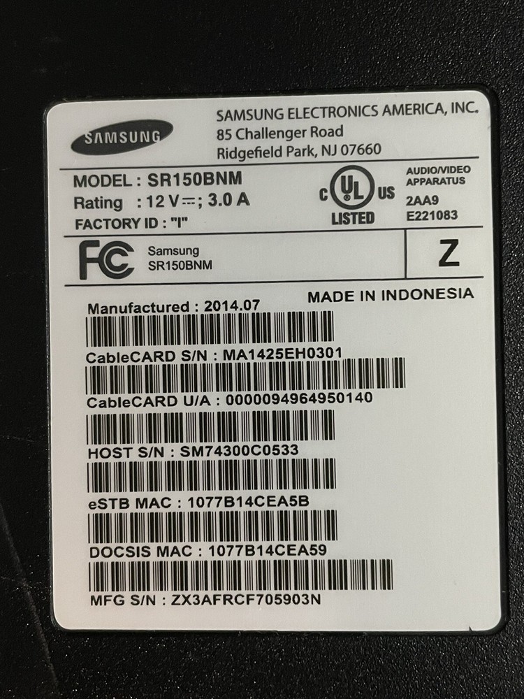 3x Samsung Xfinity Box Model: SR150BNM Read Description!