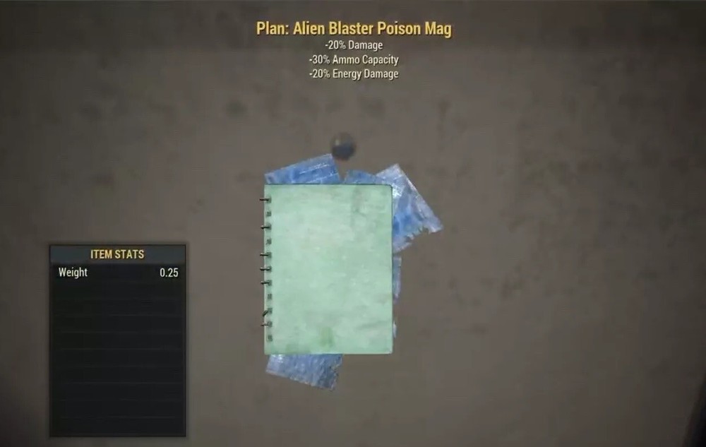 (Xbox) Alien Blaster Poison Mag Plan