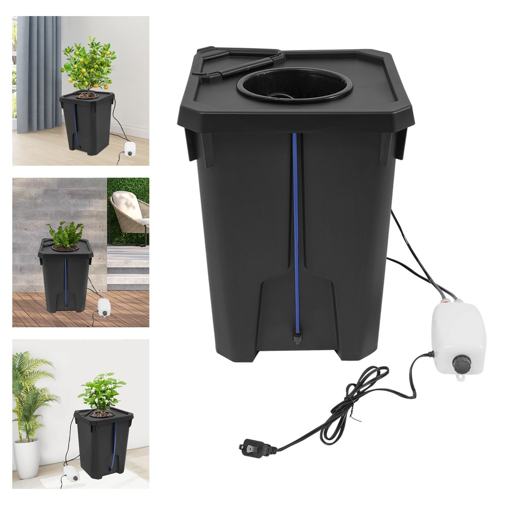 Hydroponics Growing Culture Bucket System Recirculating Drip Garden System