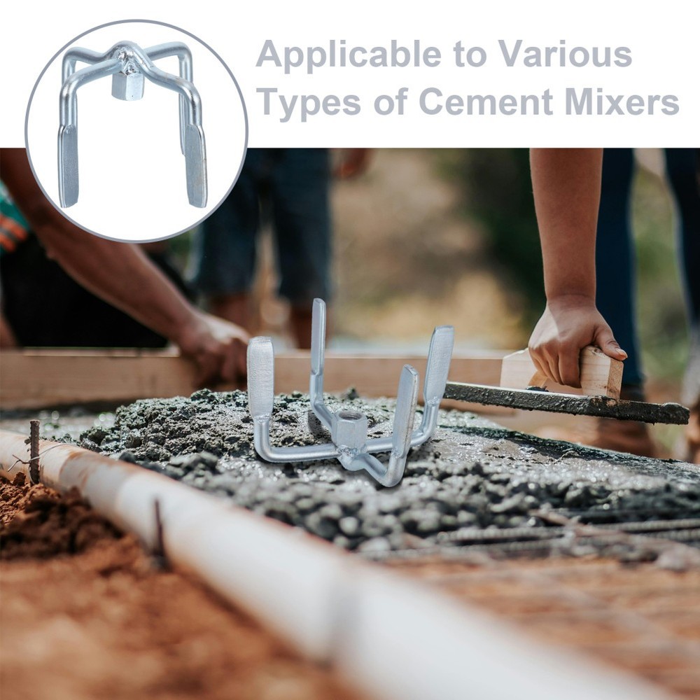 Cement Mixer Drill Attachment Paddle Mixing Bit Parts Replacement